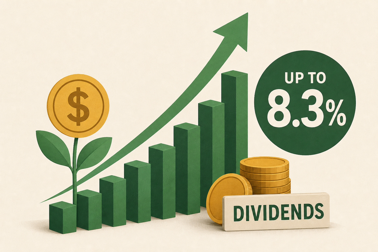 Dividend Growth Stock List: 8 Names Yielding Up To 8.3%