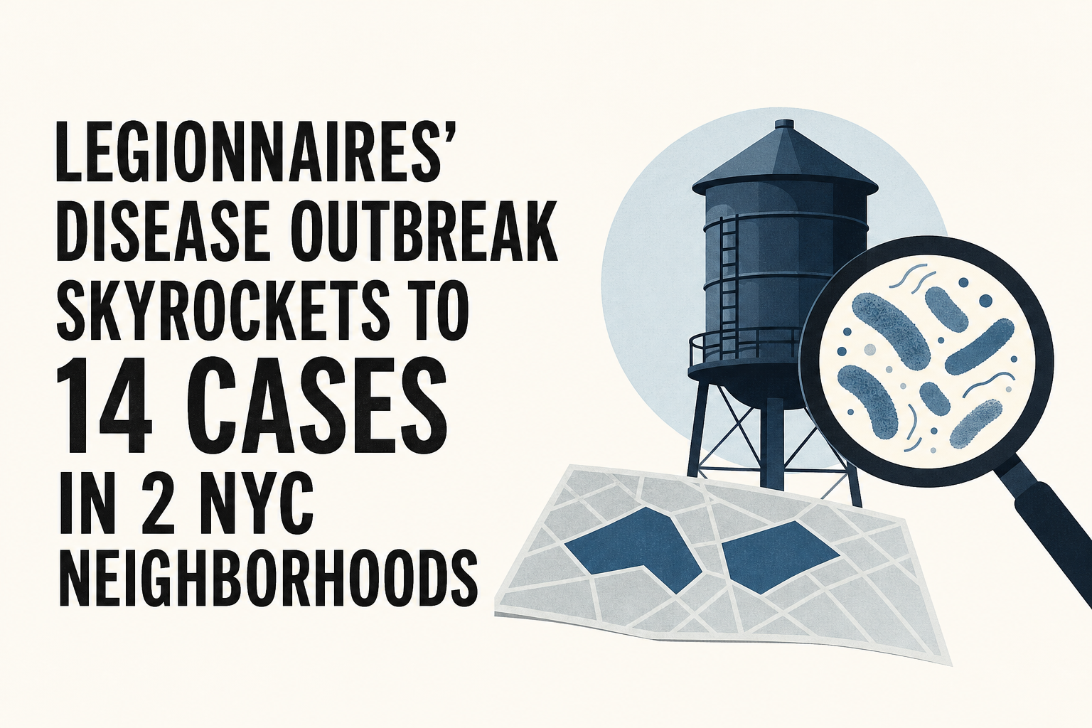 Legionnaires' disease outbreak skyrockets to 14 cases in 2 NYC neighborhoods
