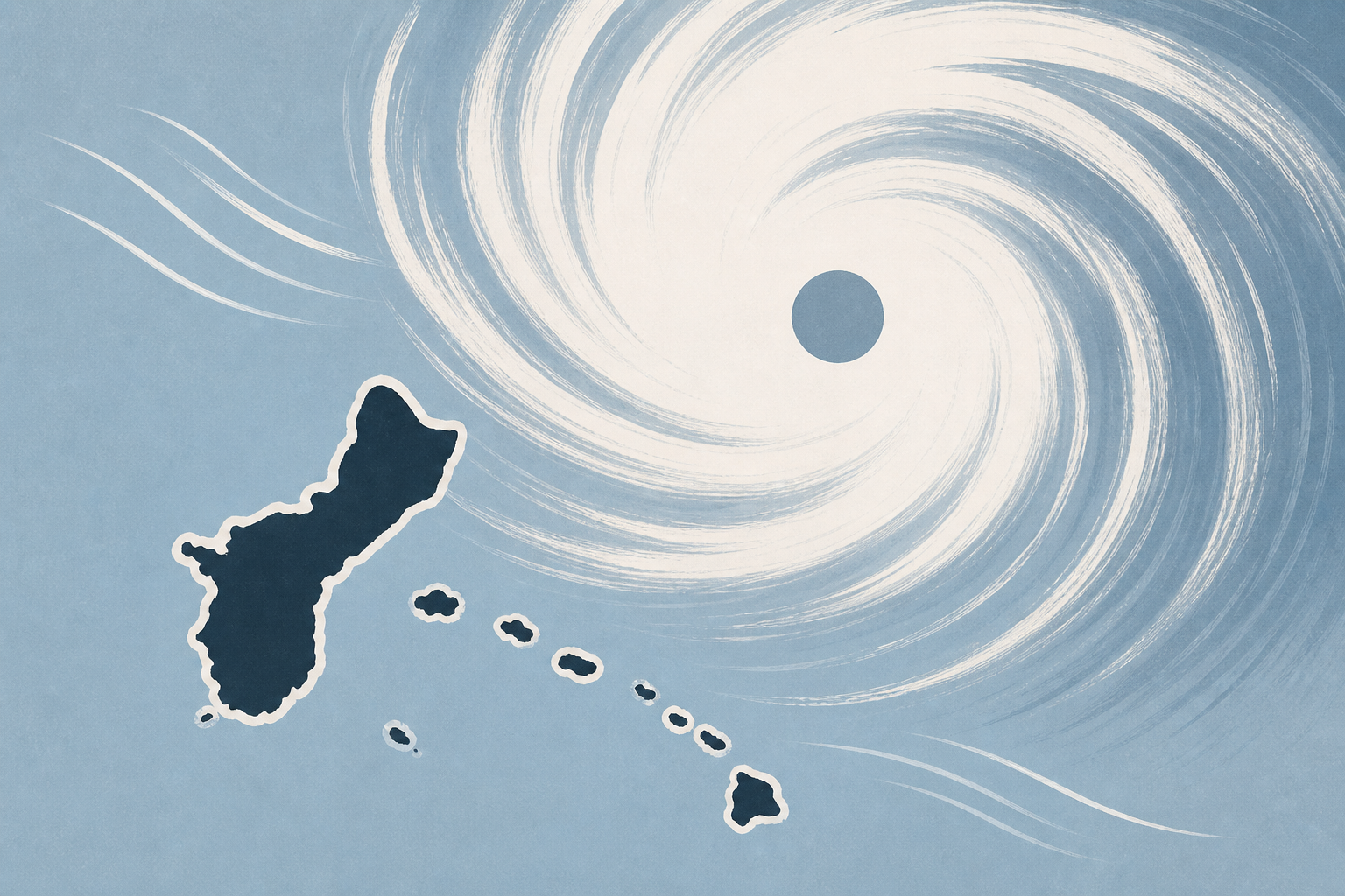Super Typhoon Bavi brings intense winds to Guam and surrounding Pacific islands