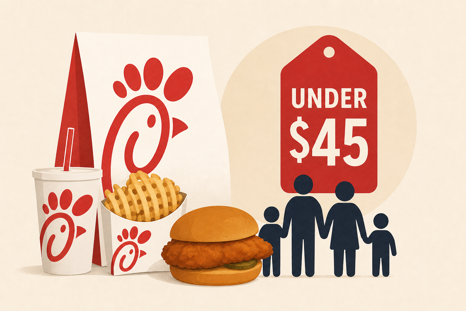 A dad revealed how his family of 5 eats at Chick-fil-A for under $45