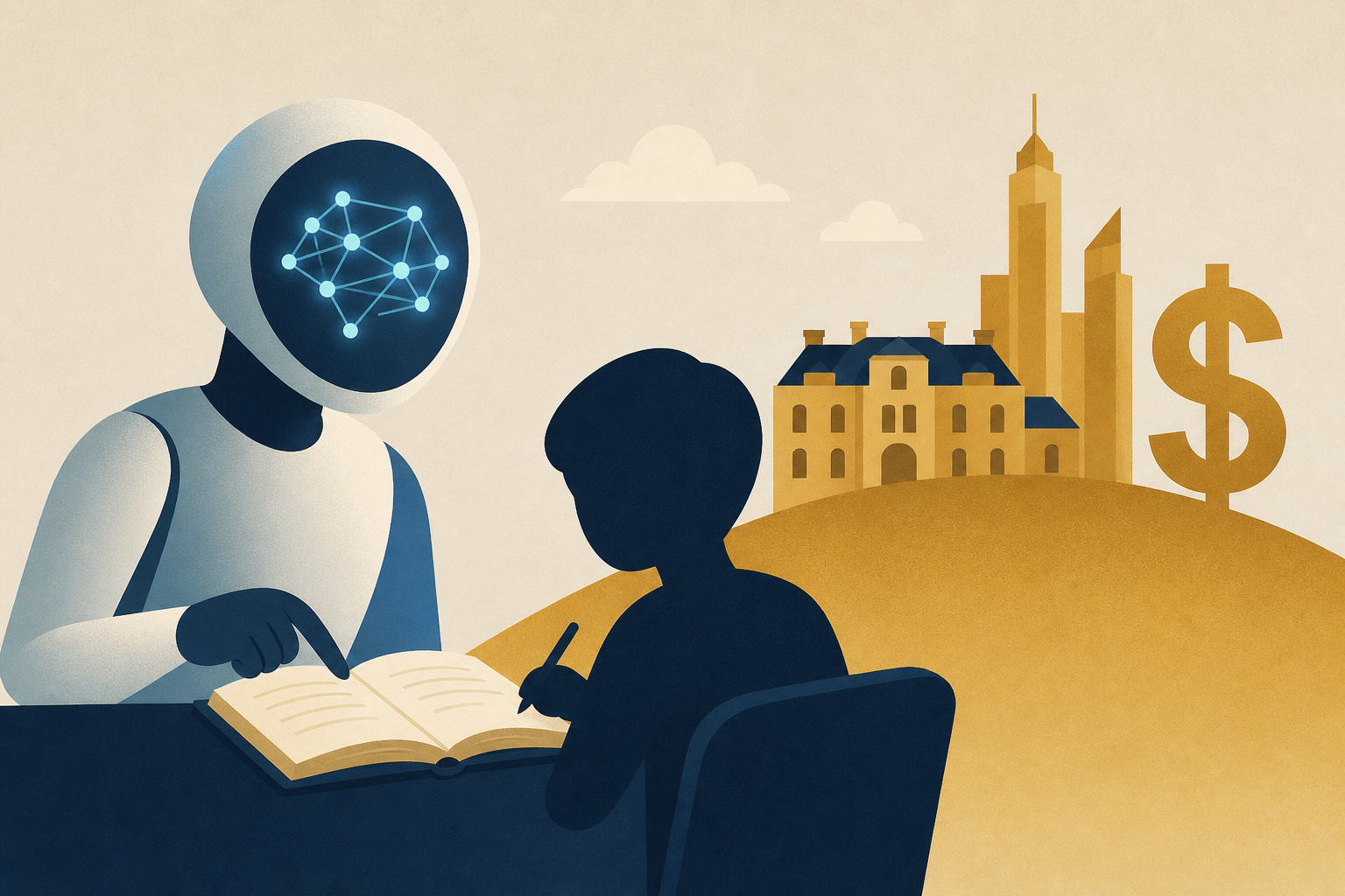 Some of the nation’s rich are letting AI teach their kids