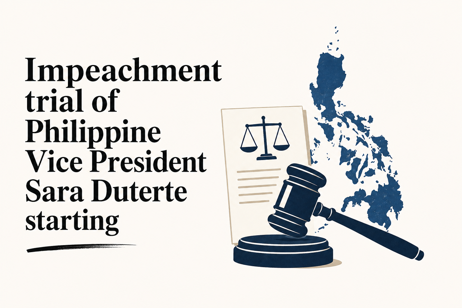 Impeachment trial of Philippine Vice President Sara Duterte starting