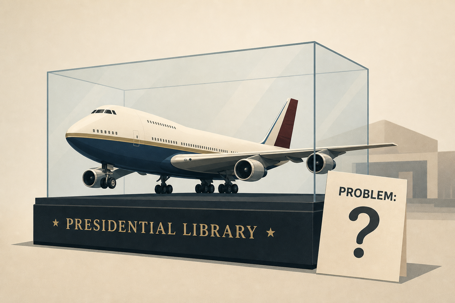 Trump wants the $400M Qatari-gifted Air Force One to be the centerpiece of his presidential library. But there’s a problem