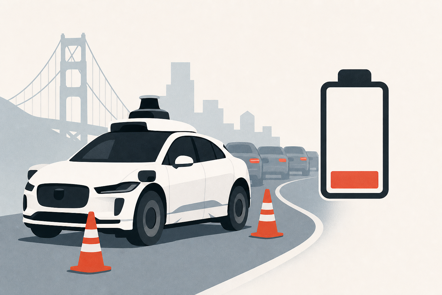 Waymo cars stranded on San Francisco streets as Fourth of July gridlock drains batteries