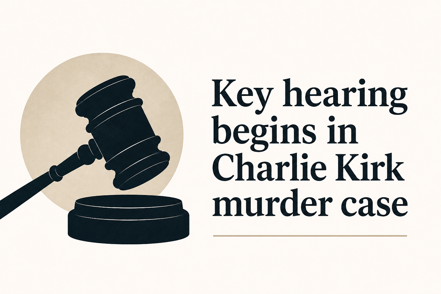 Key hearing begins in Charlie Kirk murder case