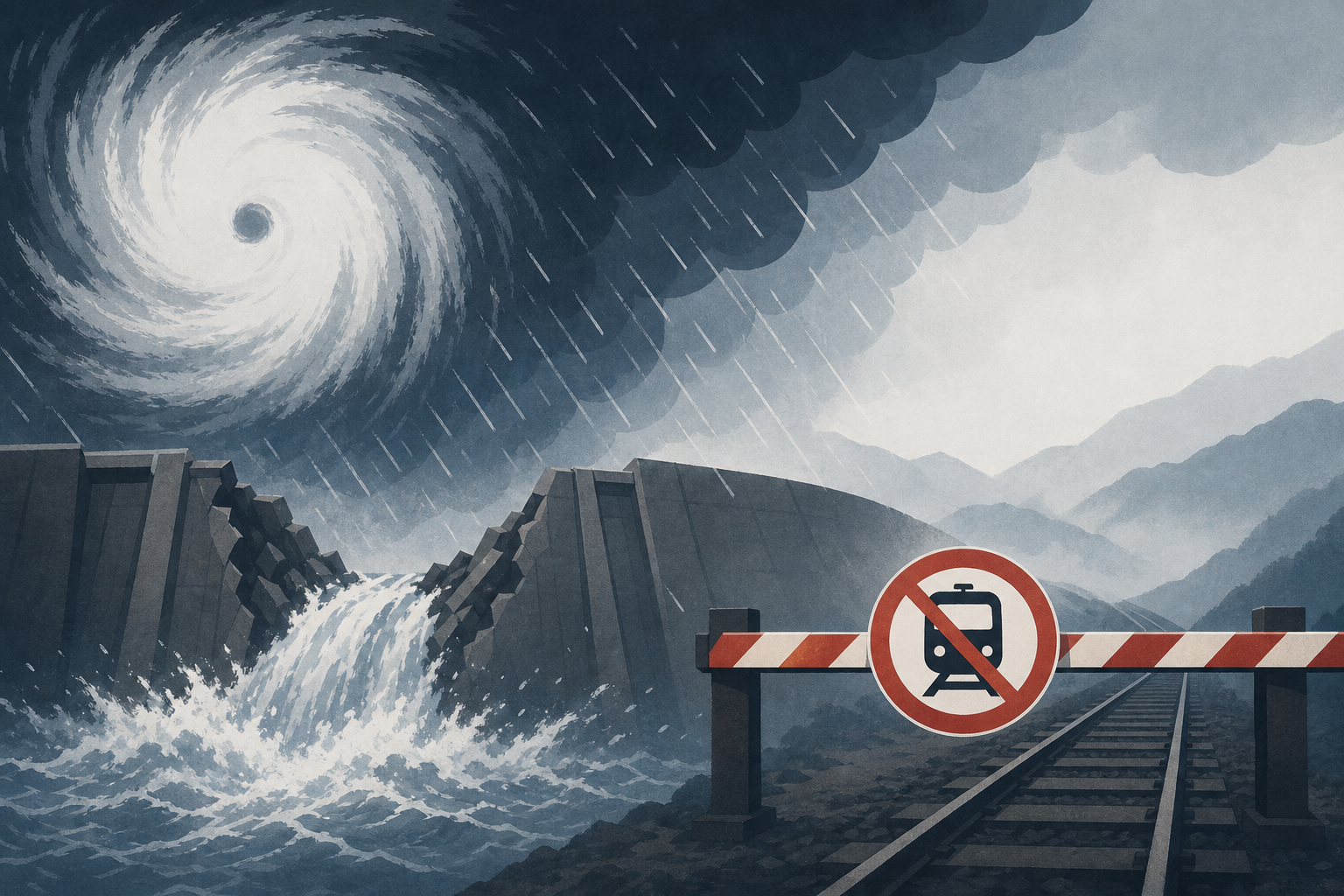 China dam collapses, cross-border railway halted as Typhoon Maysak slams Guangxi