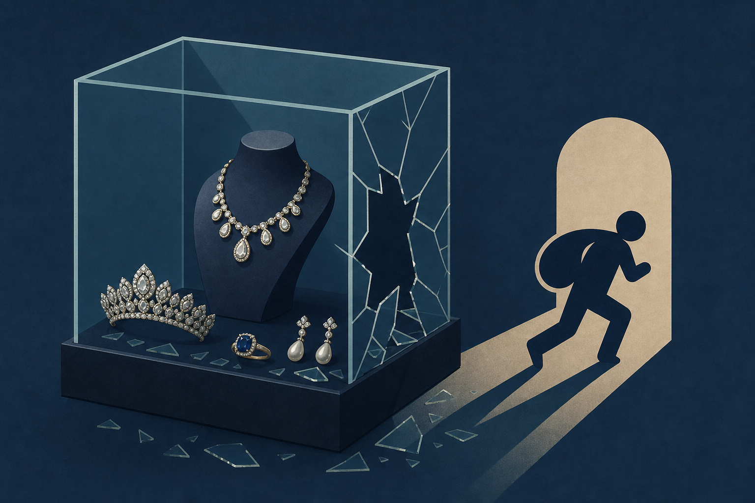 'Several millions' worth of jewels stolen from ANOTHER French museum after burglars smashed up displays and fled unseen