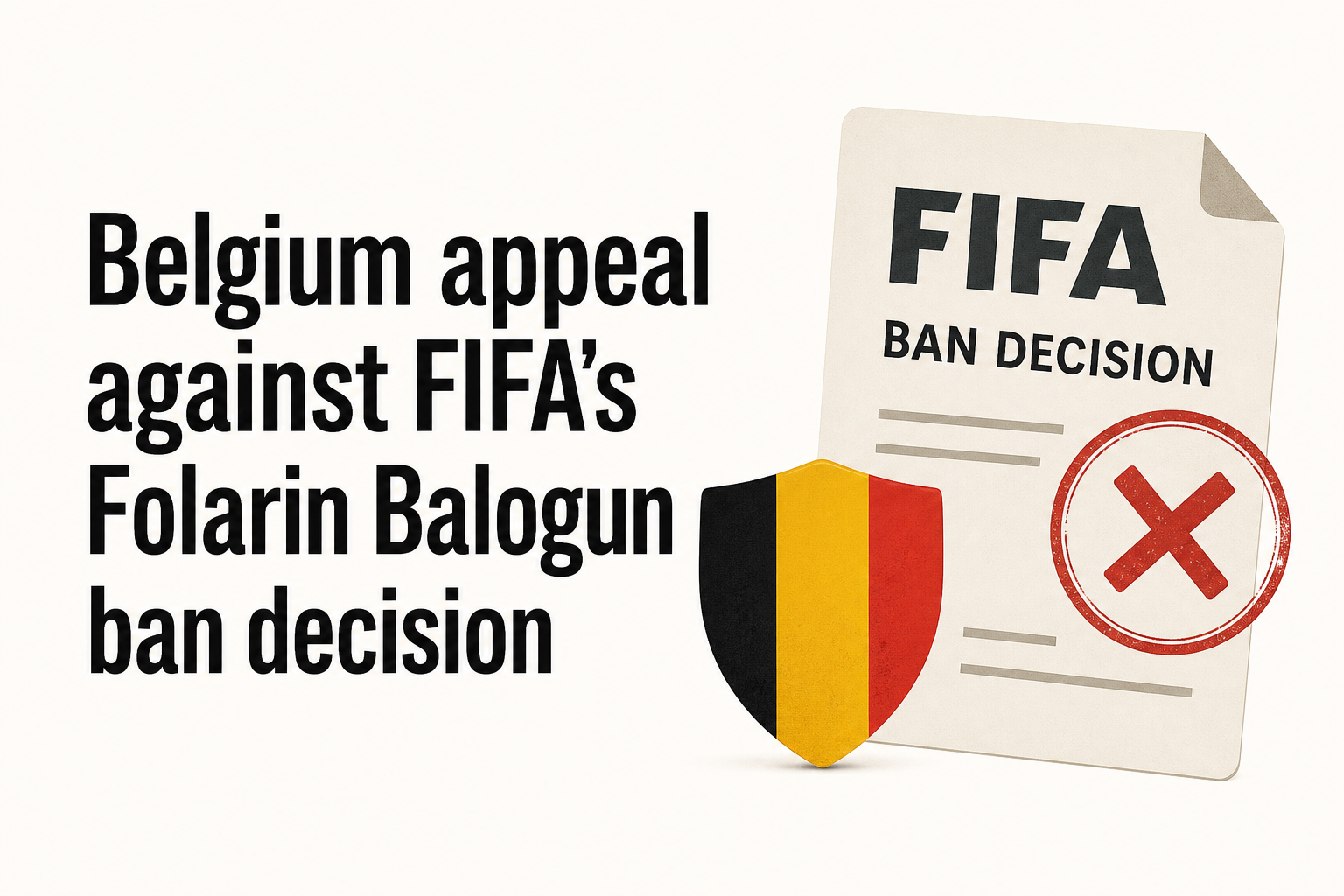 Belgium appeal against FIFA’s Folarin Balogun ban decision