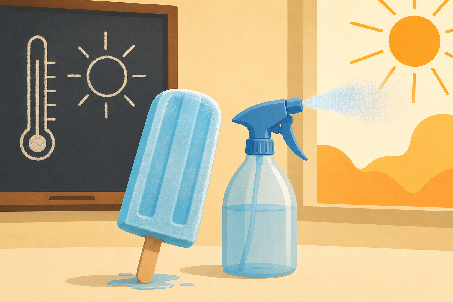 UK schools turn to popsicles and sprayers to stay cool in the heat
