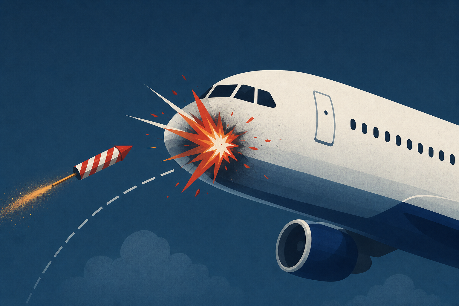 Delta Flight 'felt a big bang' after apparently being hit by firework