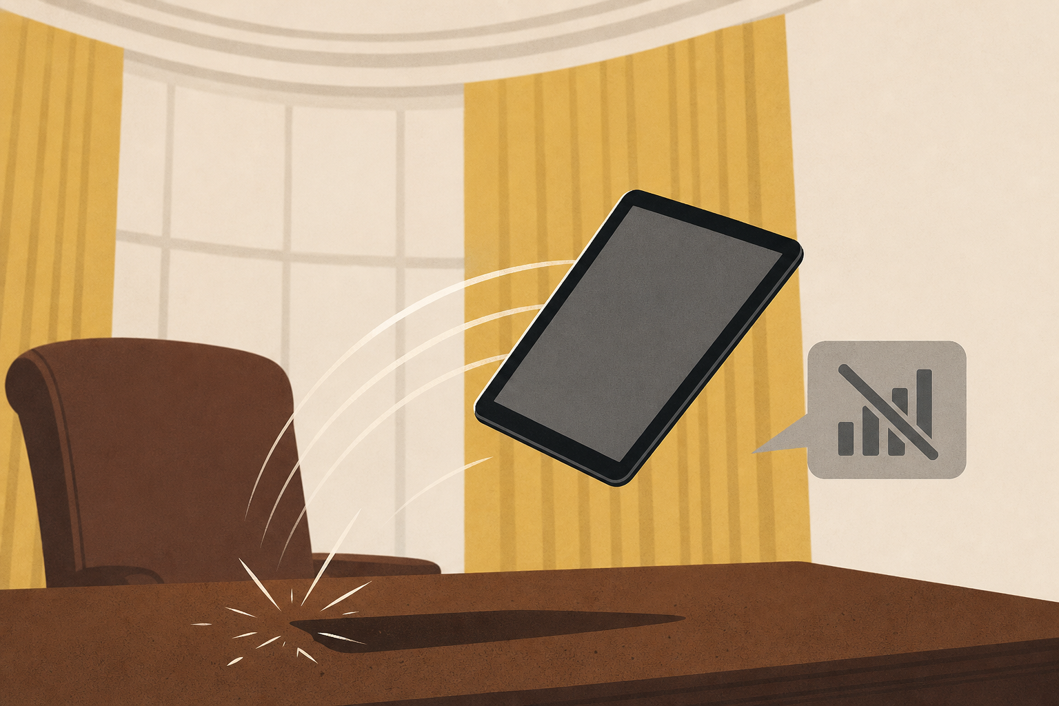 Trump hurled his tablet across the Oval Office when he couldn’t connect a call: report