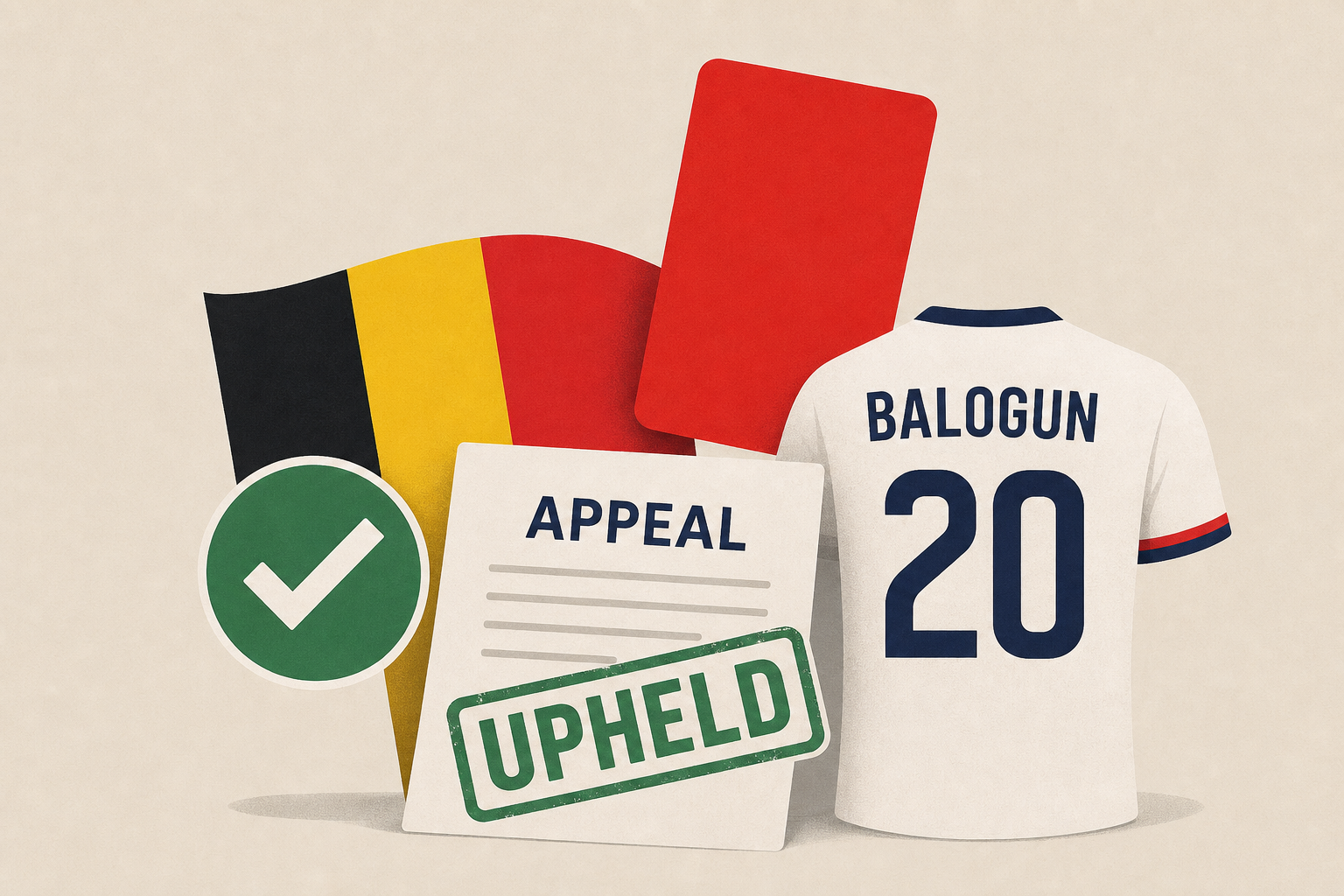 World Cup 2026: Belgium granted appeal after FIFA reversed USMNT's Folarin Balogun 1-game ban after red card