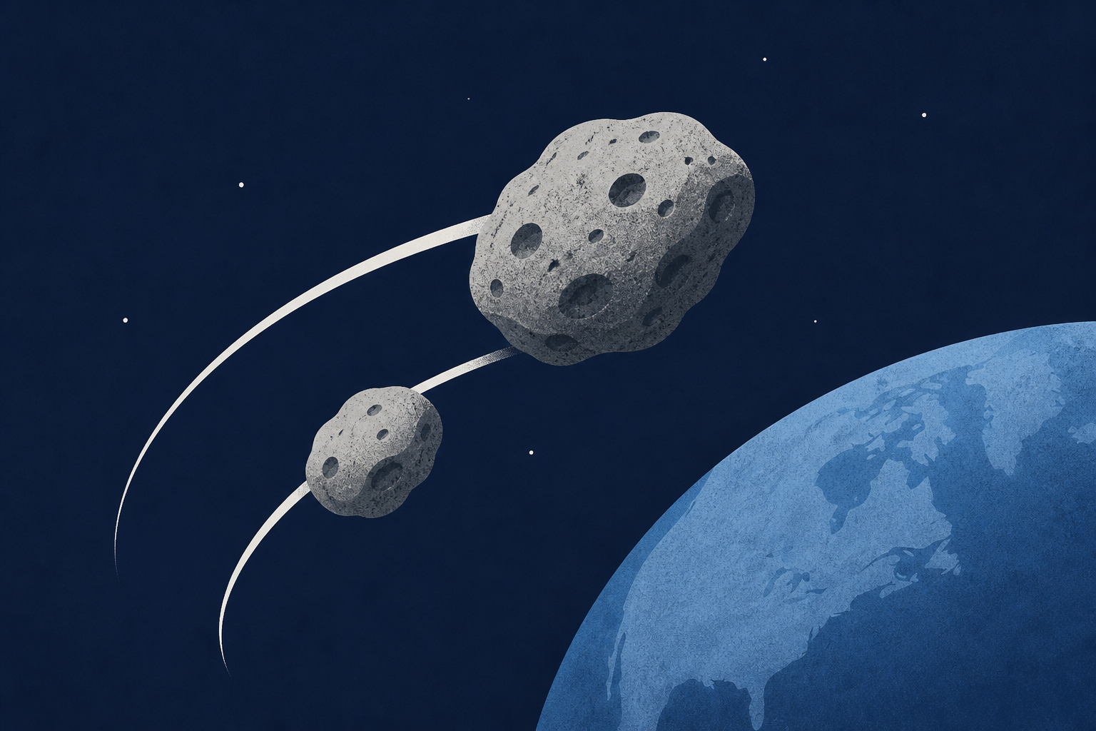 There were not one, but two asteroid encounters this weekend
