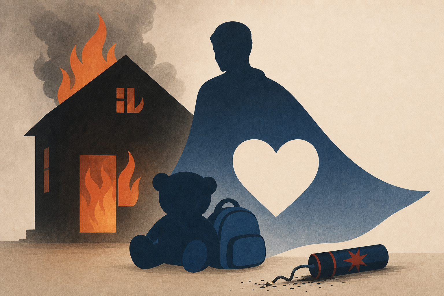 UPDATE: Father Dies After Re-Entering Burning Home for 10-Year-Old Child; Cause Believed to be From Discarded Fireworks