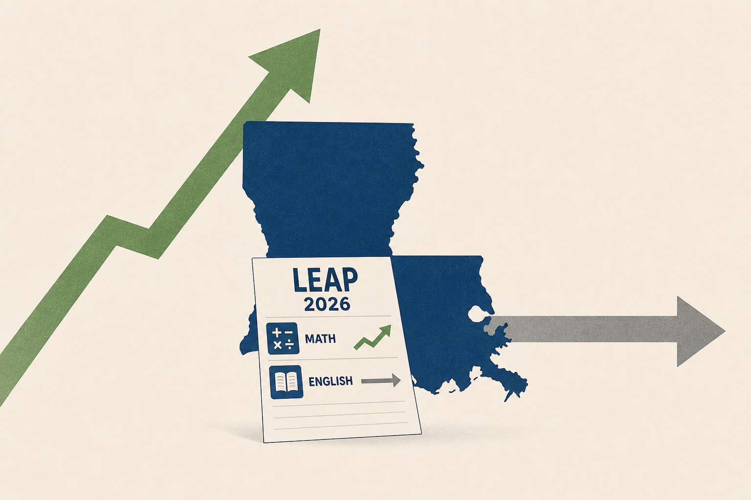 Louisiana students grow on 2026 LEAP tests, English is flat