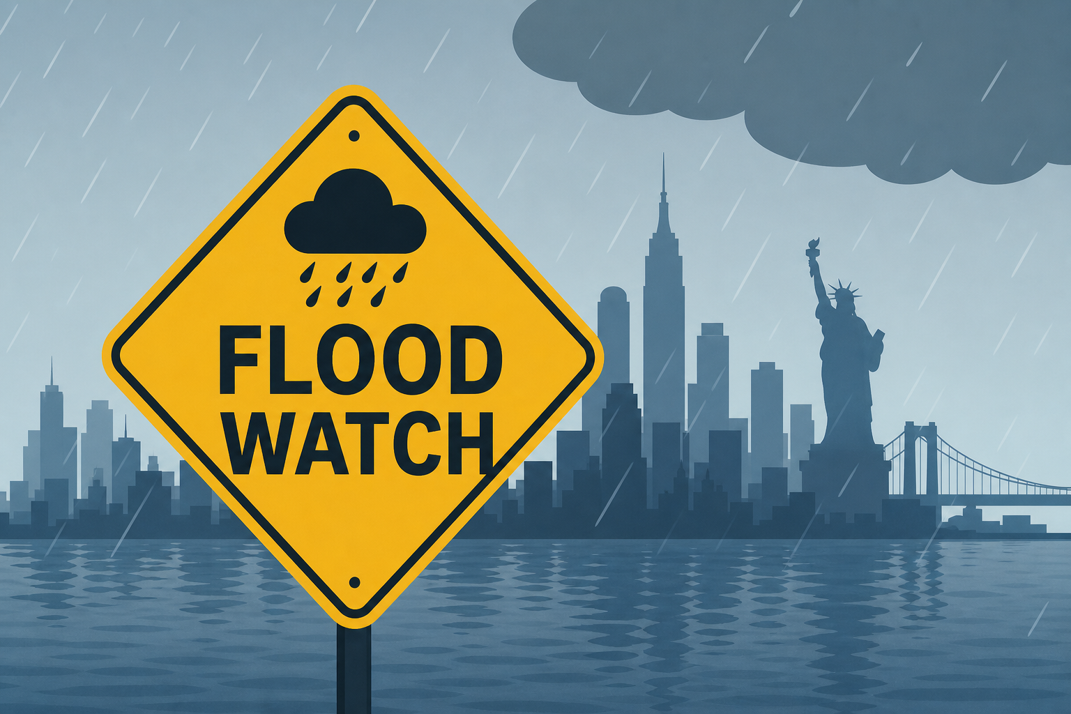 Live updates: Flood watch issued for NYC area; warnings possible