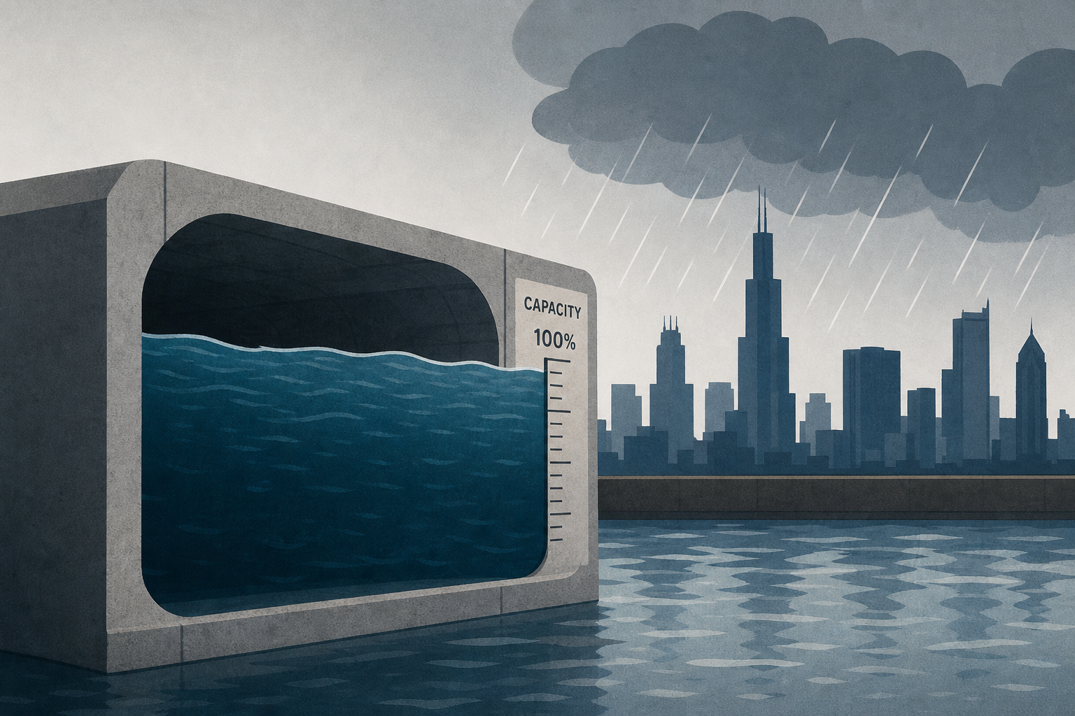 The System Built To Prevent Massive Floods In Chicago Near Capacity After 'Stunning' Rainfall