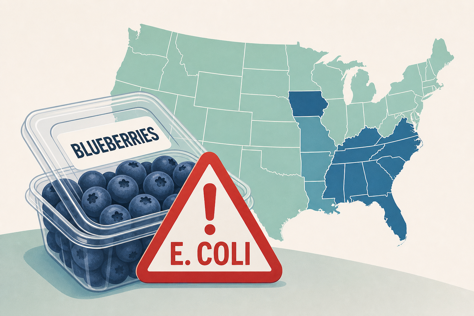 Publix recalls blueberries after multiple people reportedly became severely sick with E. coli. Here are the impacted states