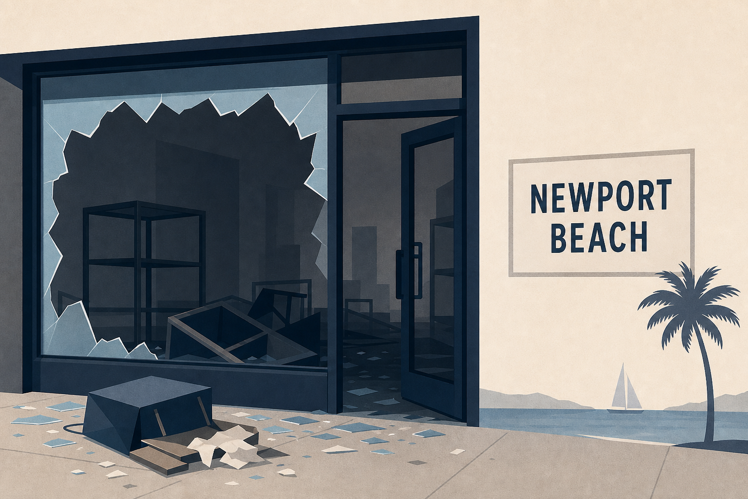 Devastating aftermath of Newport Beach looting exposed