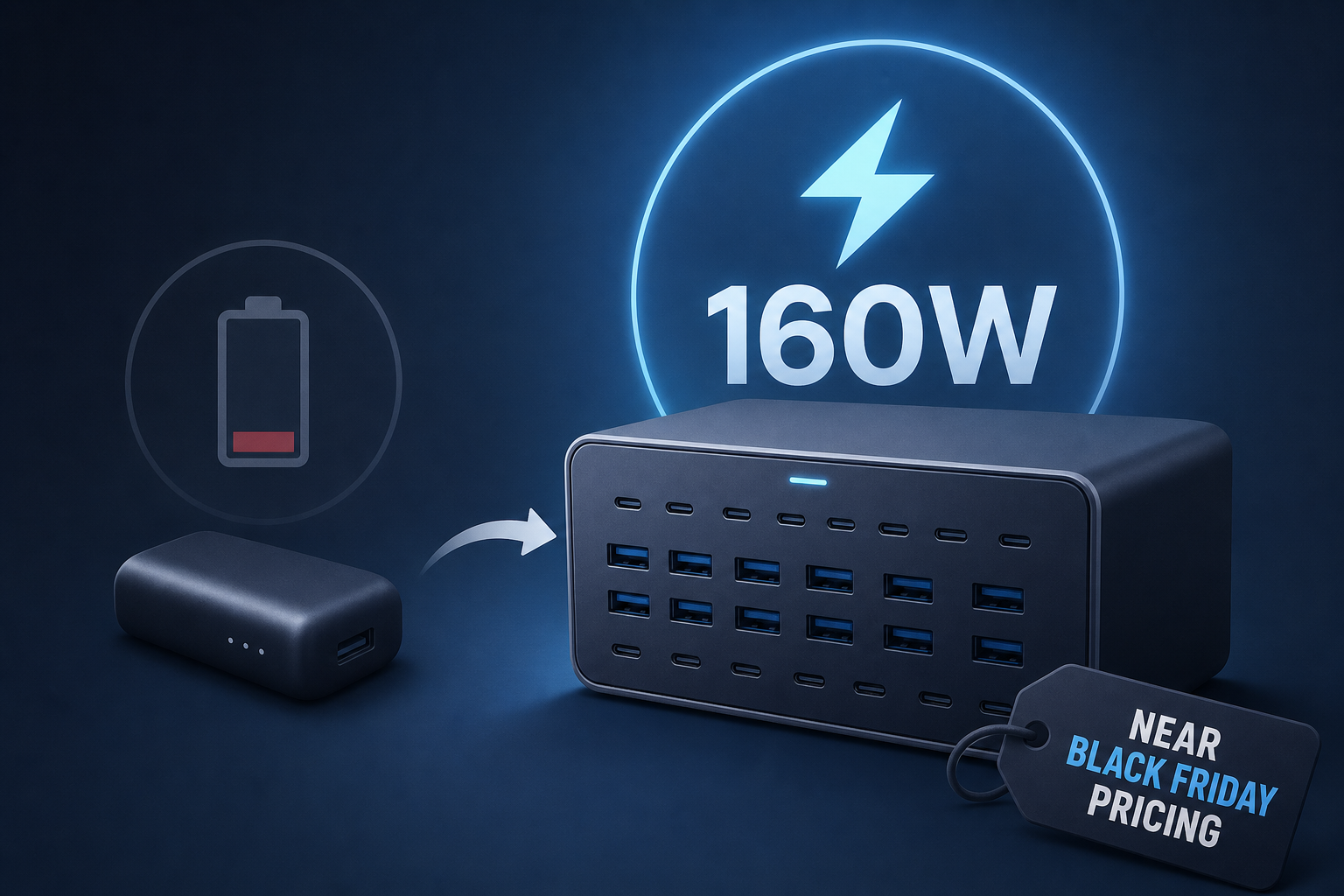 Why Buy a Small Power Bank When Anker's 160W 14-Port Docking Station Is Back to Near-Black Friday Pricing?