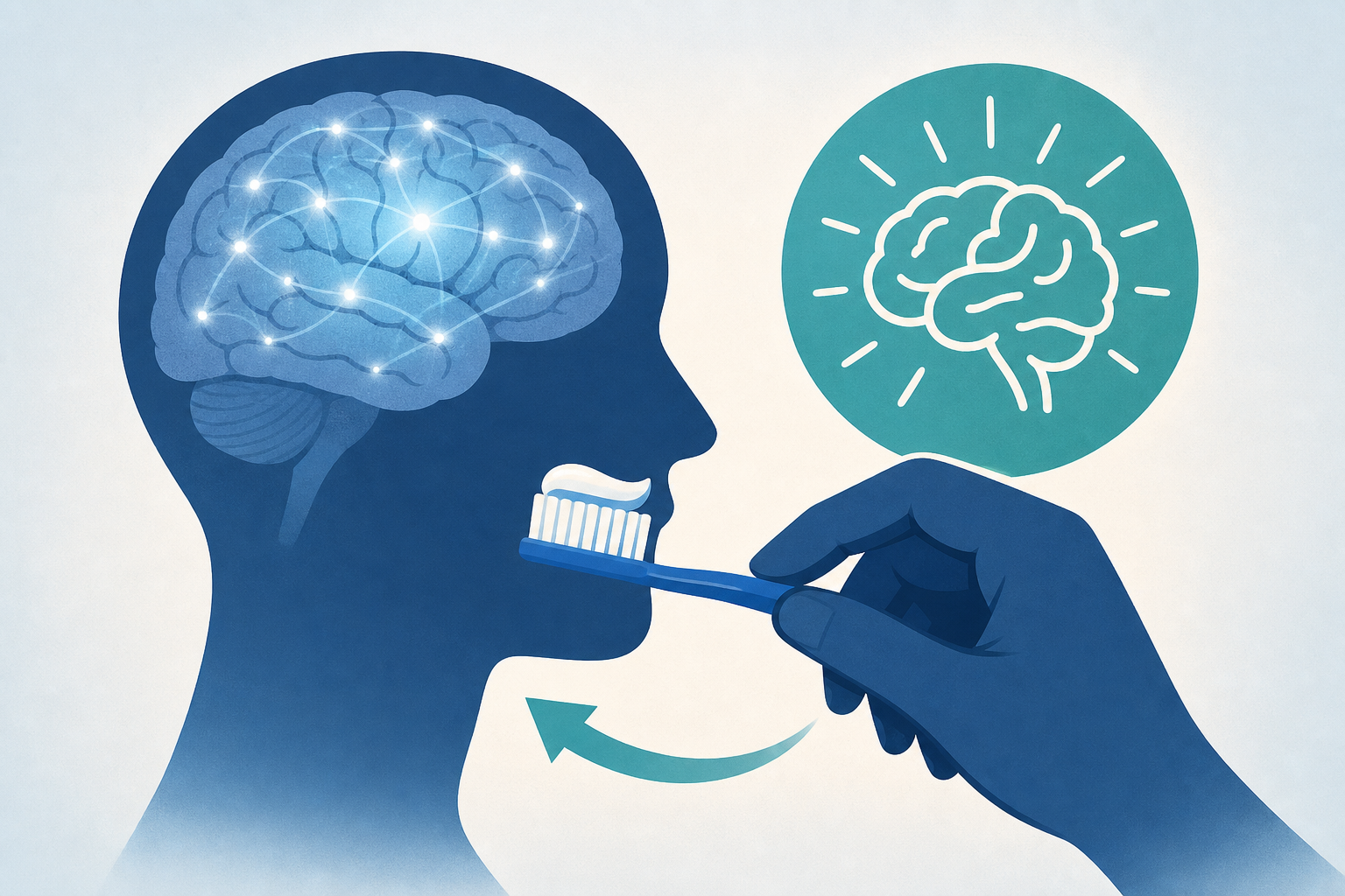 Brush Teeth Non-Dominant Hand Neuroplasticity