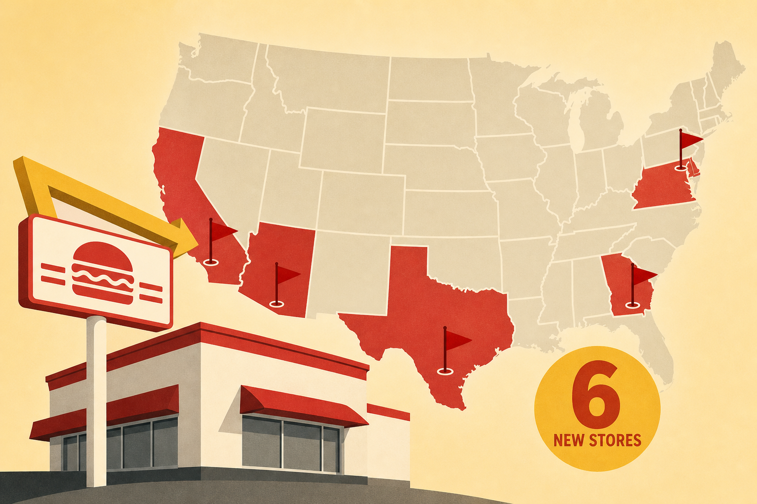 In-N-Out Burger plans to open 6 new stores in five states