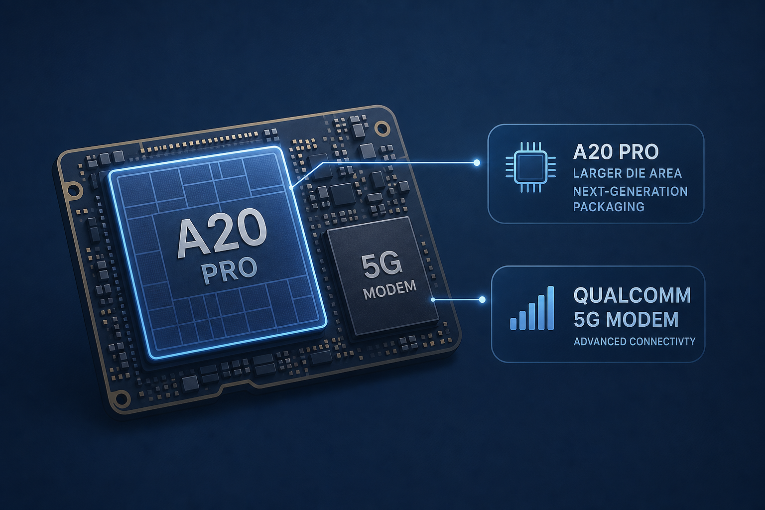 iPhone 18 Pro Logic Board’s High-Resolution Images Show A20 Pro Occupying Larger Die Area With Next-Generation Packaging & Qualcomm 5G Modem