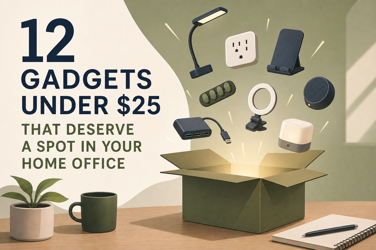 12 Gadgets Under $25 That Deserve A Spot In Your Home Office