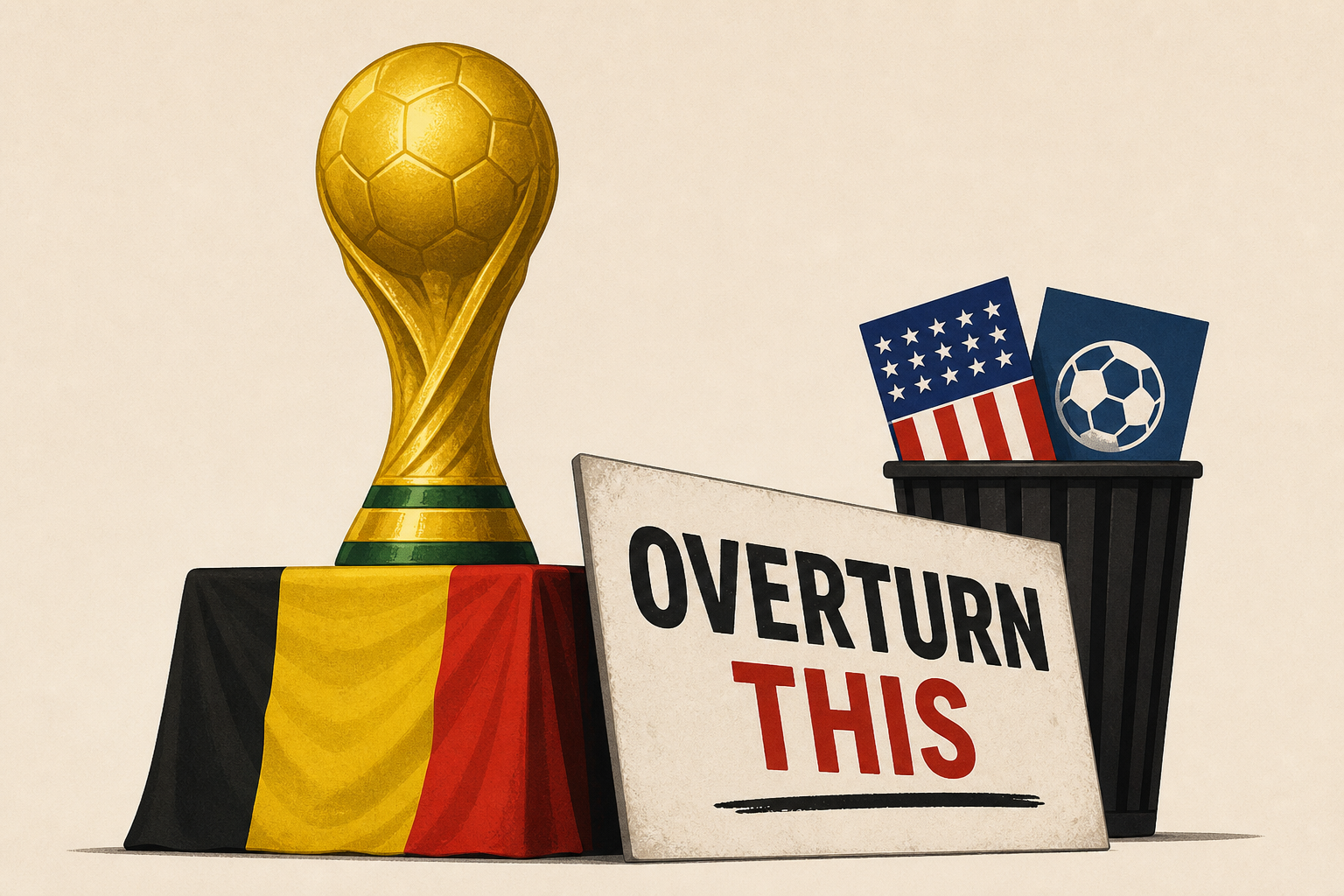Belgium trolls USA, FIFA, Donald Trump after dominant World Cup win: 'Overturn this'