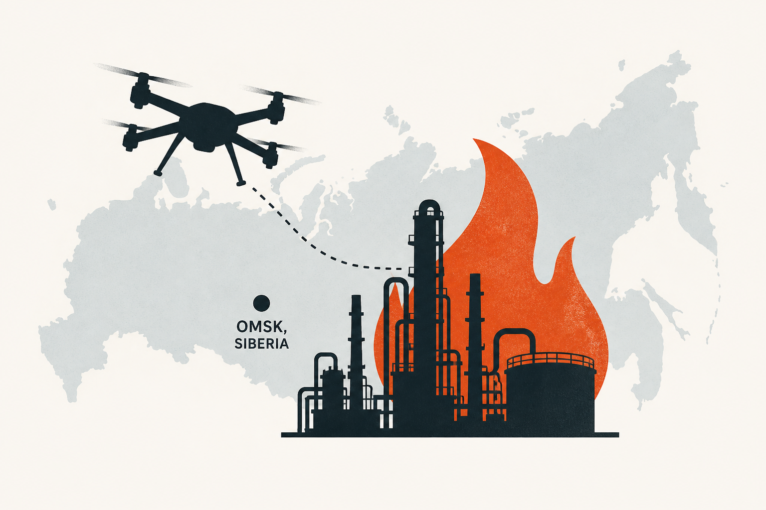 Ukrainian drones hit Russia’s largest oil refinery in Omsk, Siberia