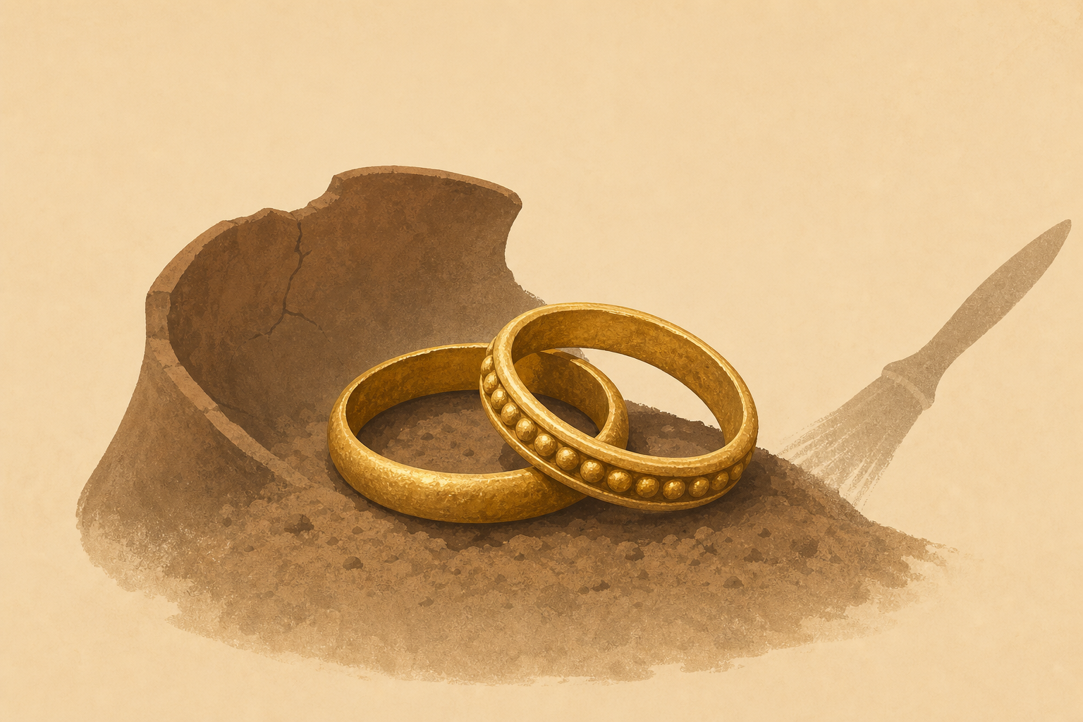 Site Yields Pair of 2K-Year-Old Gold Rings
