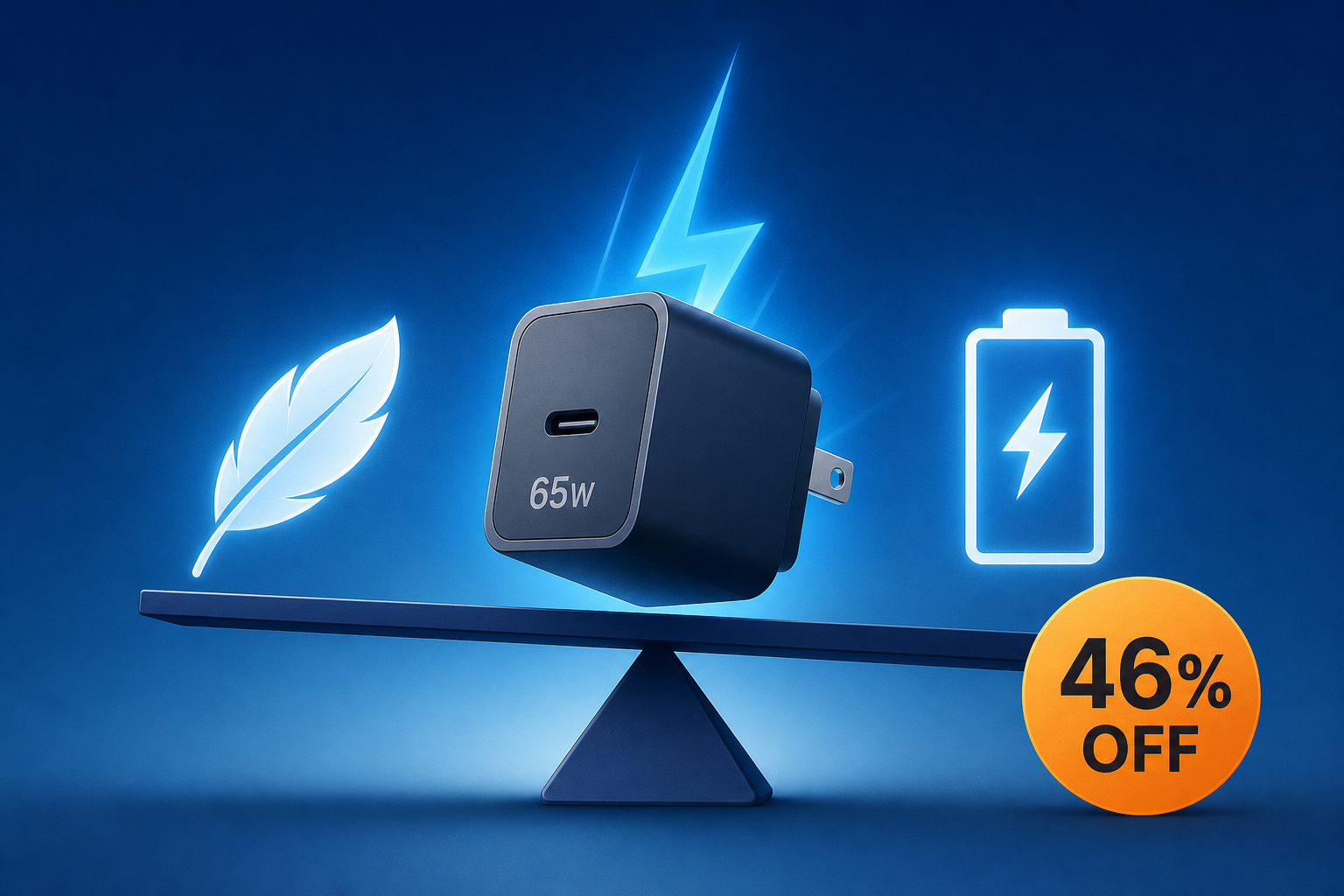 This 65W charger breaks the compact-versus-power tradeoff, and it's 46% off right now