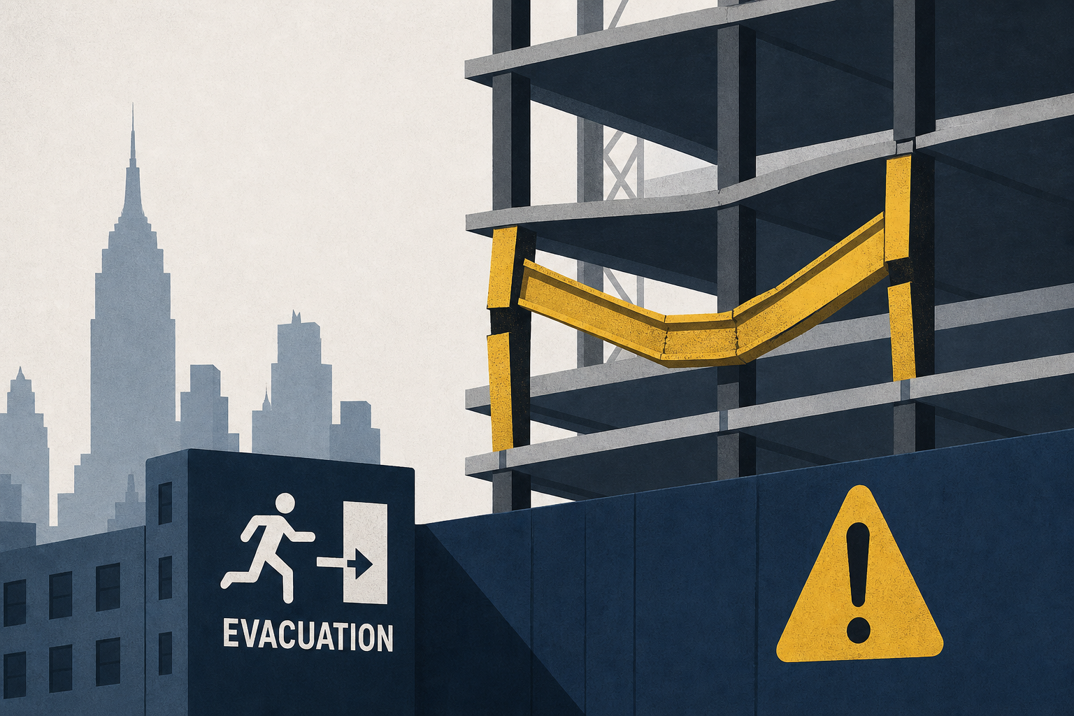 Midtown Manhattan buildings evacuated after beams found buckling at high-rise construction site