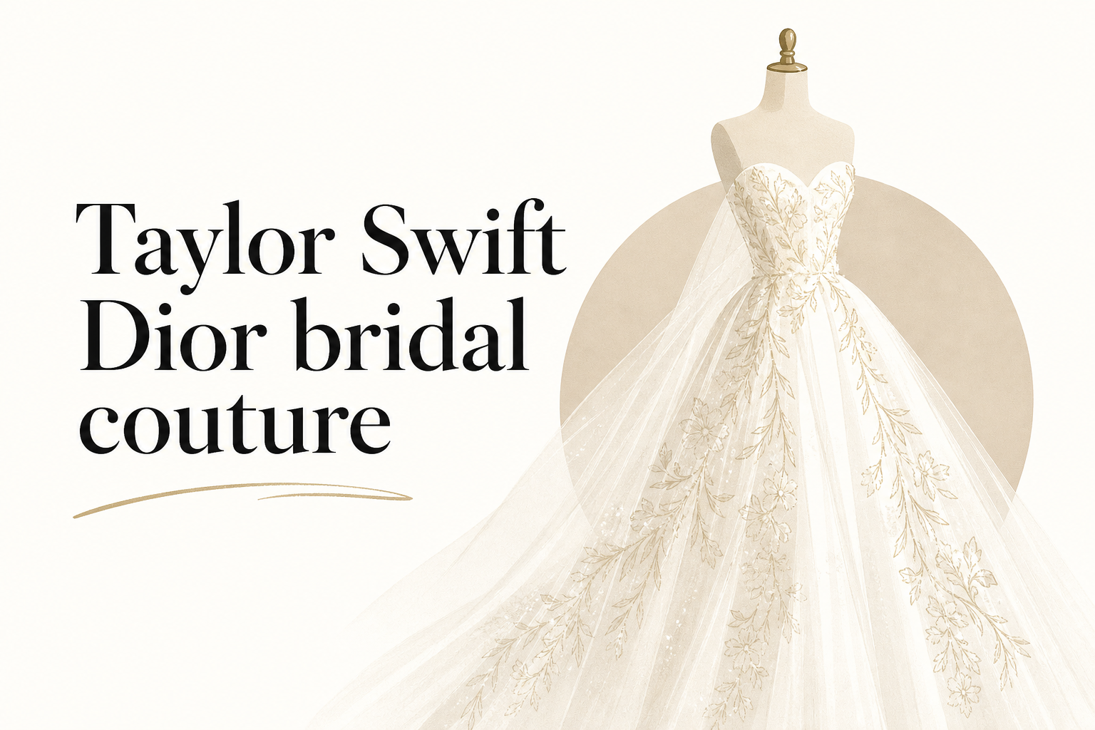Taylor Swift Dior bridal couture
