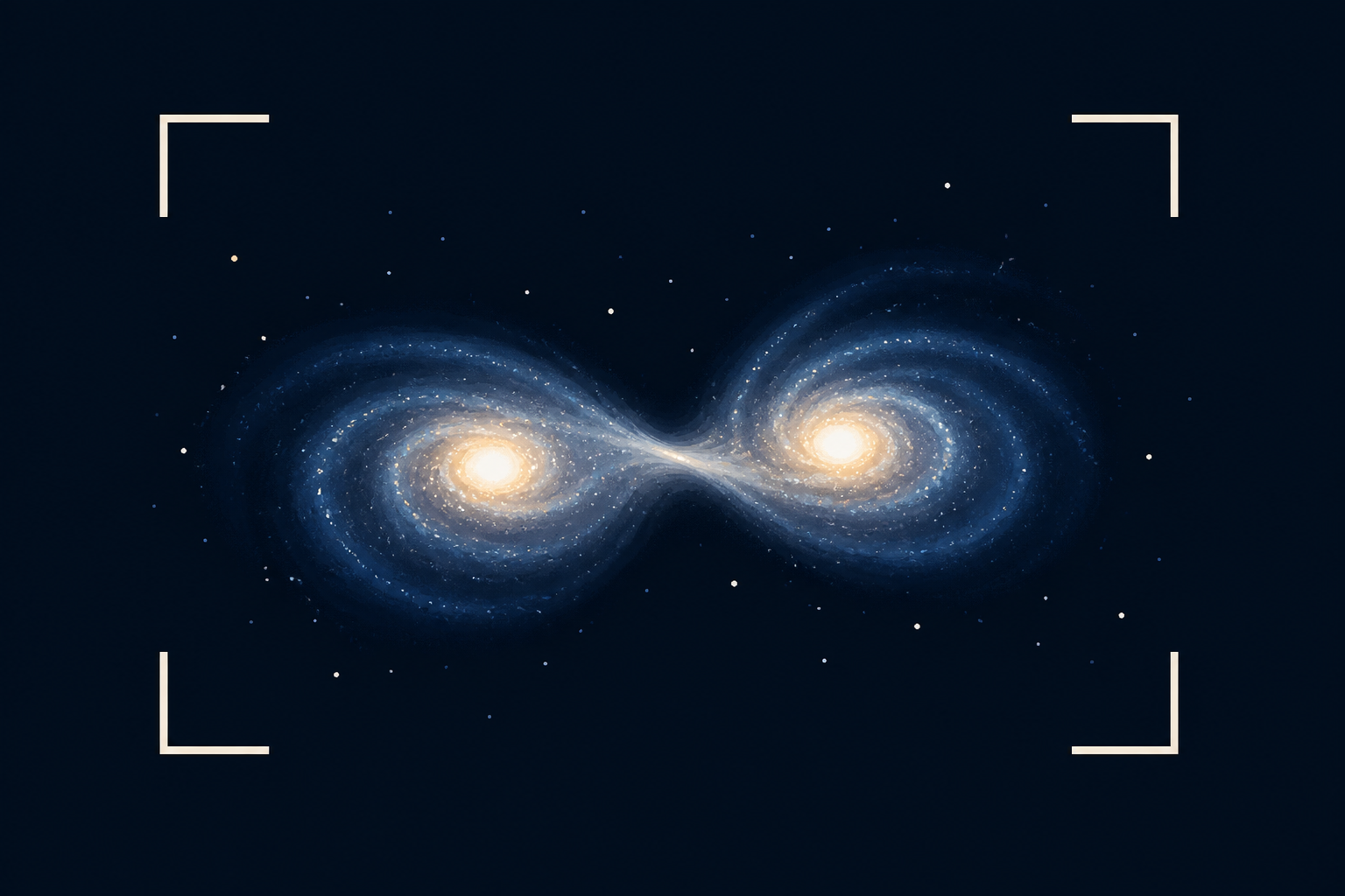Cosmic Conjoined Twins, Caught on Camera