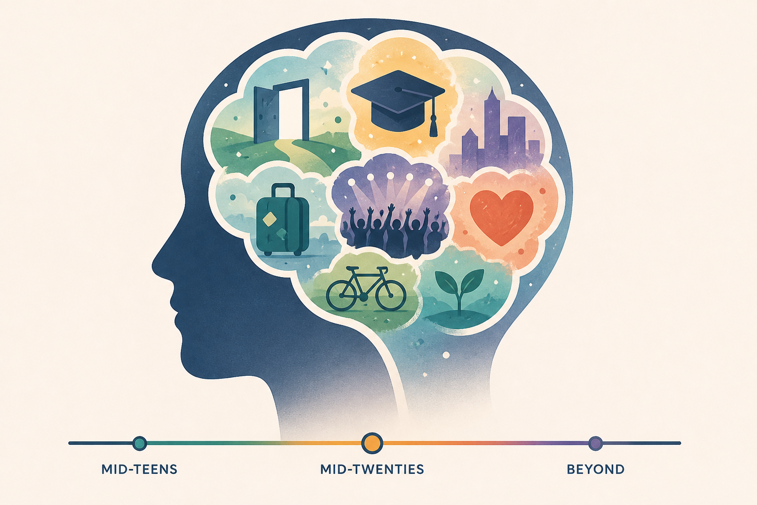 Between the mid-teens and the mid-twenties, the human brain records an unusually rich collection of memories—not because it works better than before or after, but because life is packed with firsts th