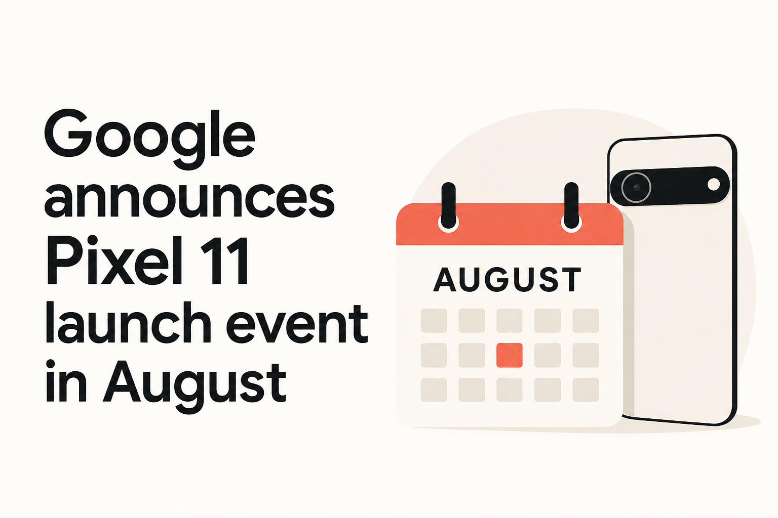 Google announces Pixel 11 launch event in August