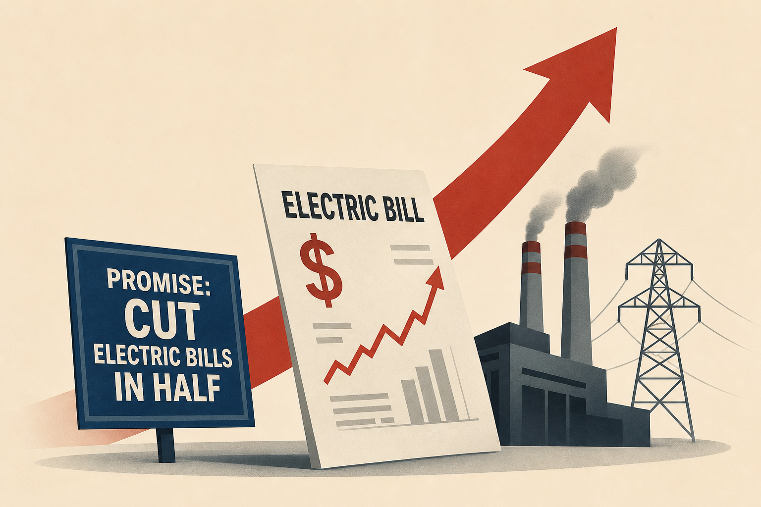 Trump promised to cut electric bills in half. His energy policy is doing the opposite, new analysis finds