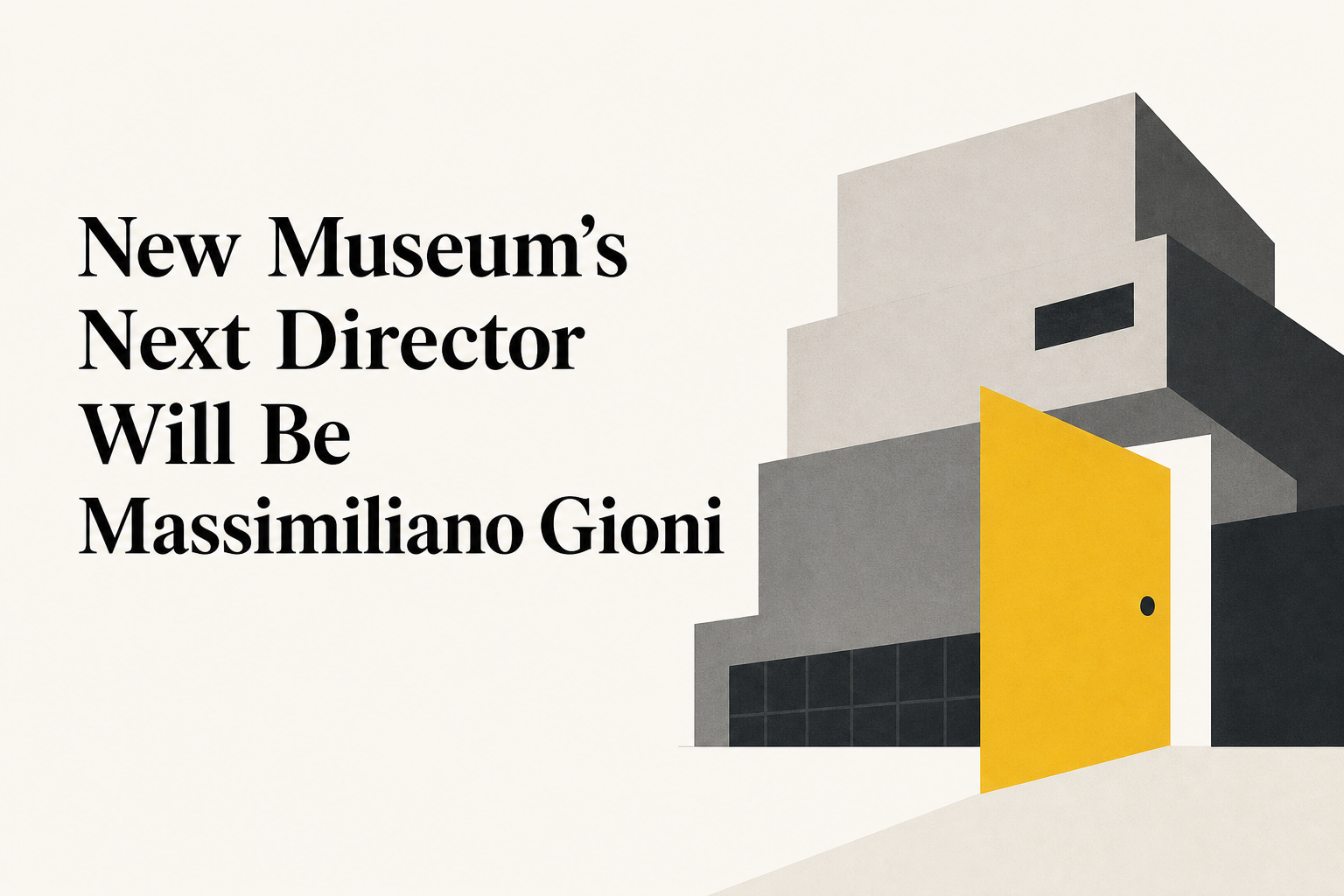 New Museum’s Next Director Will Be Massimiliano Gioni
