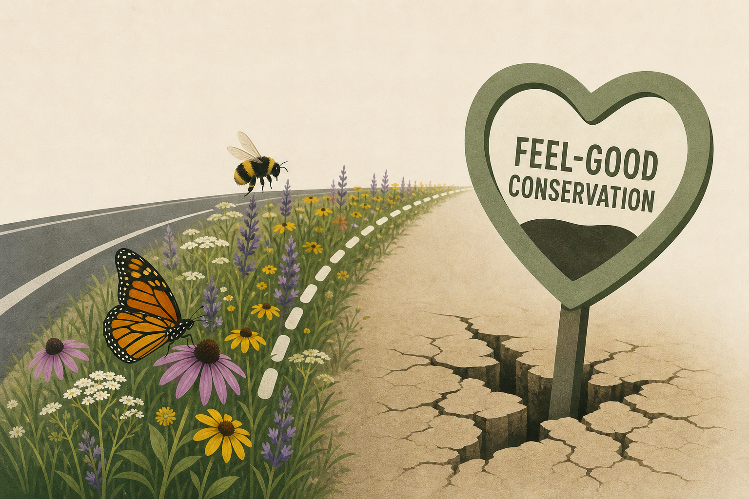 Roadside Pollinator Corridors and the Danger of Feel-Good Conservation
