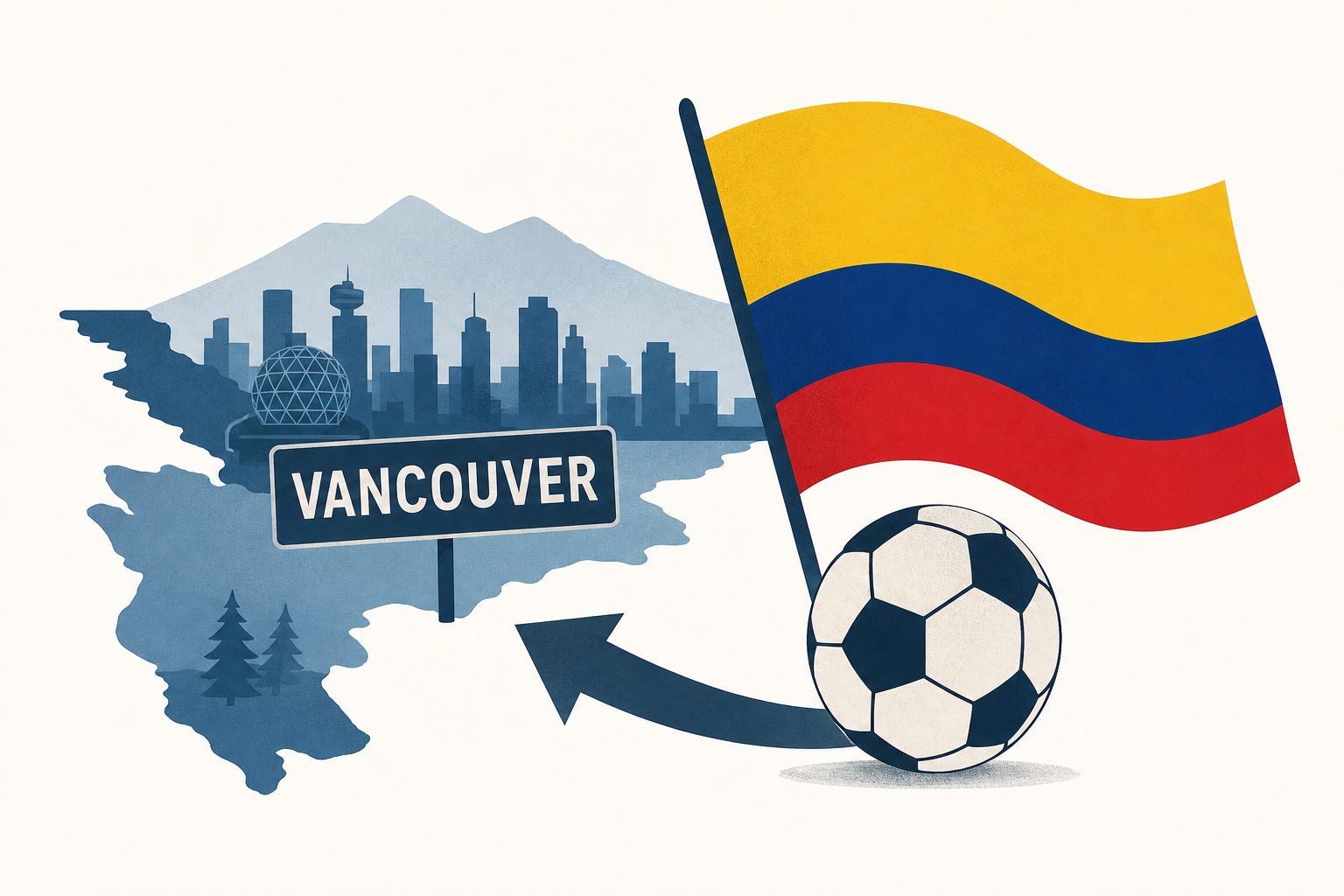 Colombia soccer fans invade Vancouver ahead of World Cup Round of 16 clash with Switzerland