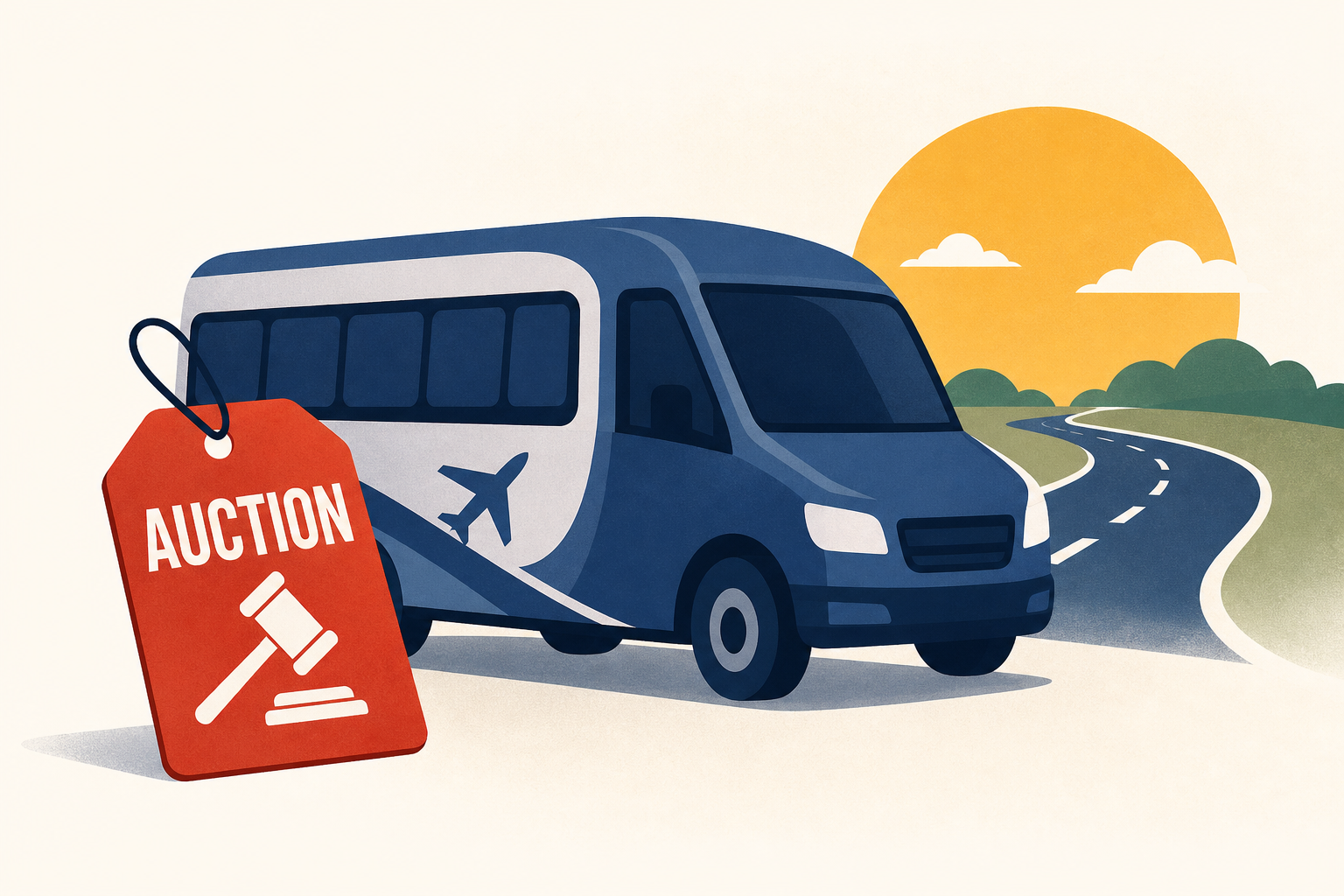 Early Addition: NJ airport shuttle is going up for auction just in time for road trip season