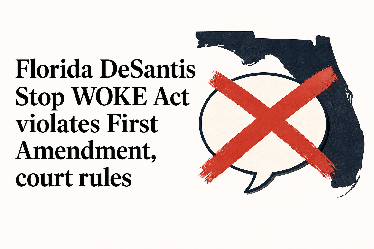 Florida DeSantis Stop WOKE Act violates First Amendment, court rules