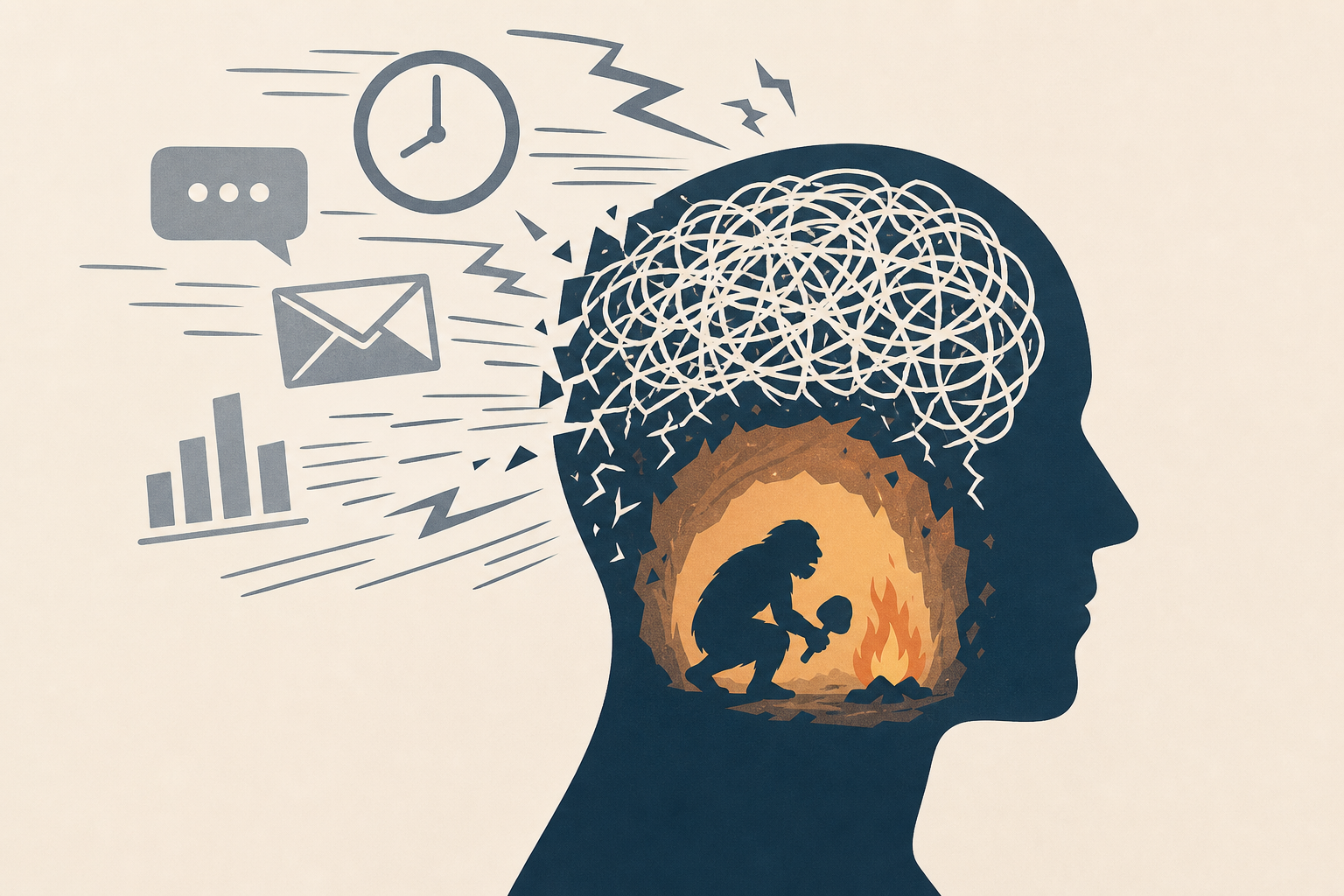 The Hectic Modern World Is Shredding Your Little Cave Man Brain, Scientists Confirm