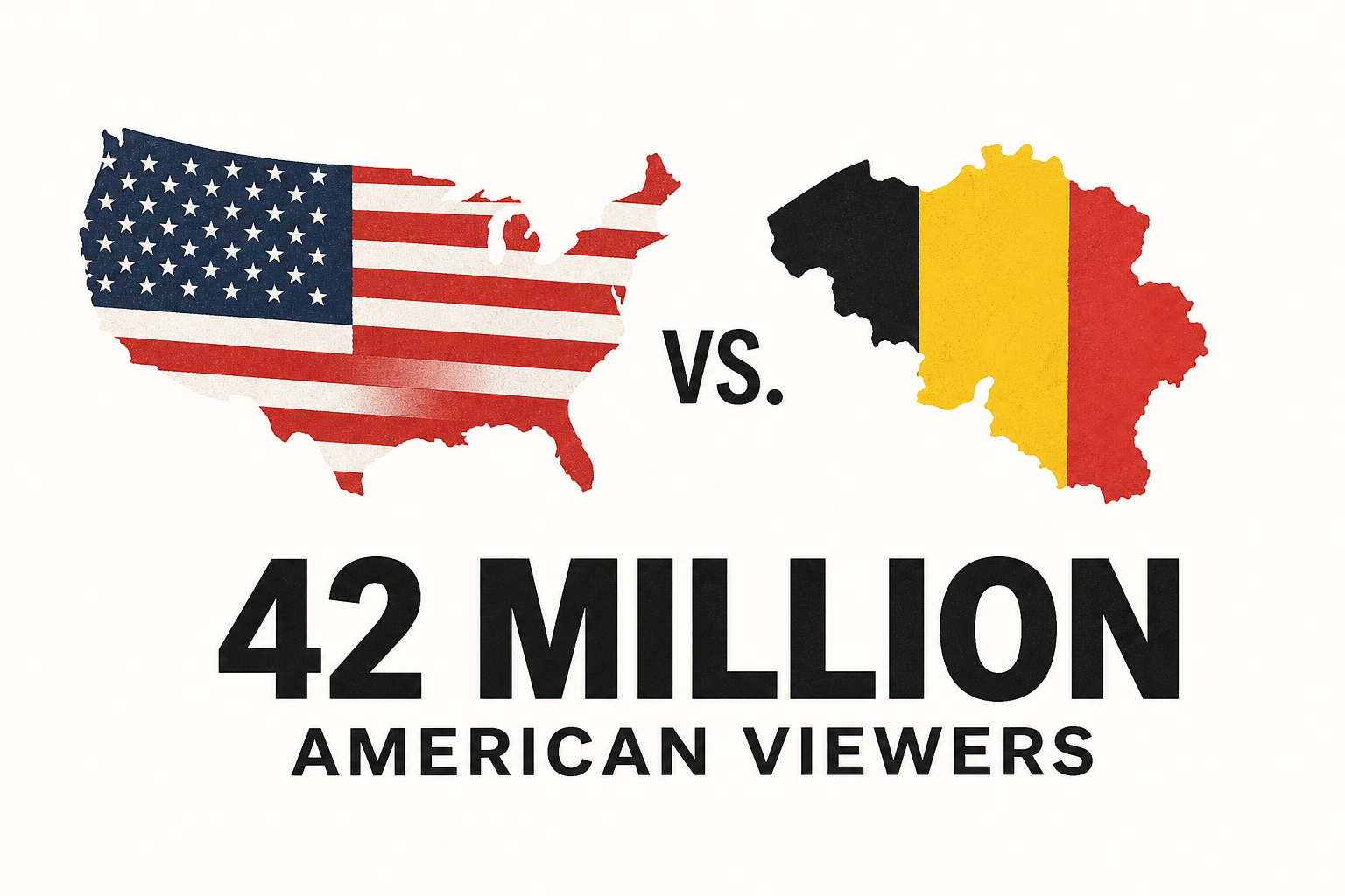 U.S. vs. Belgium had a total American audience of 42 million