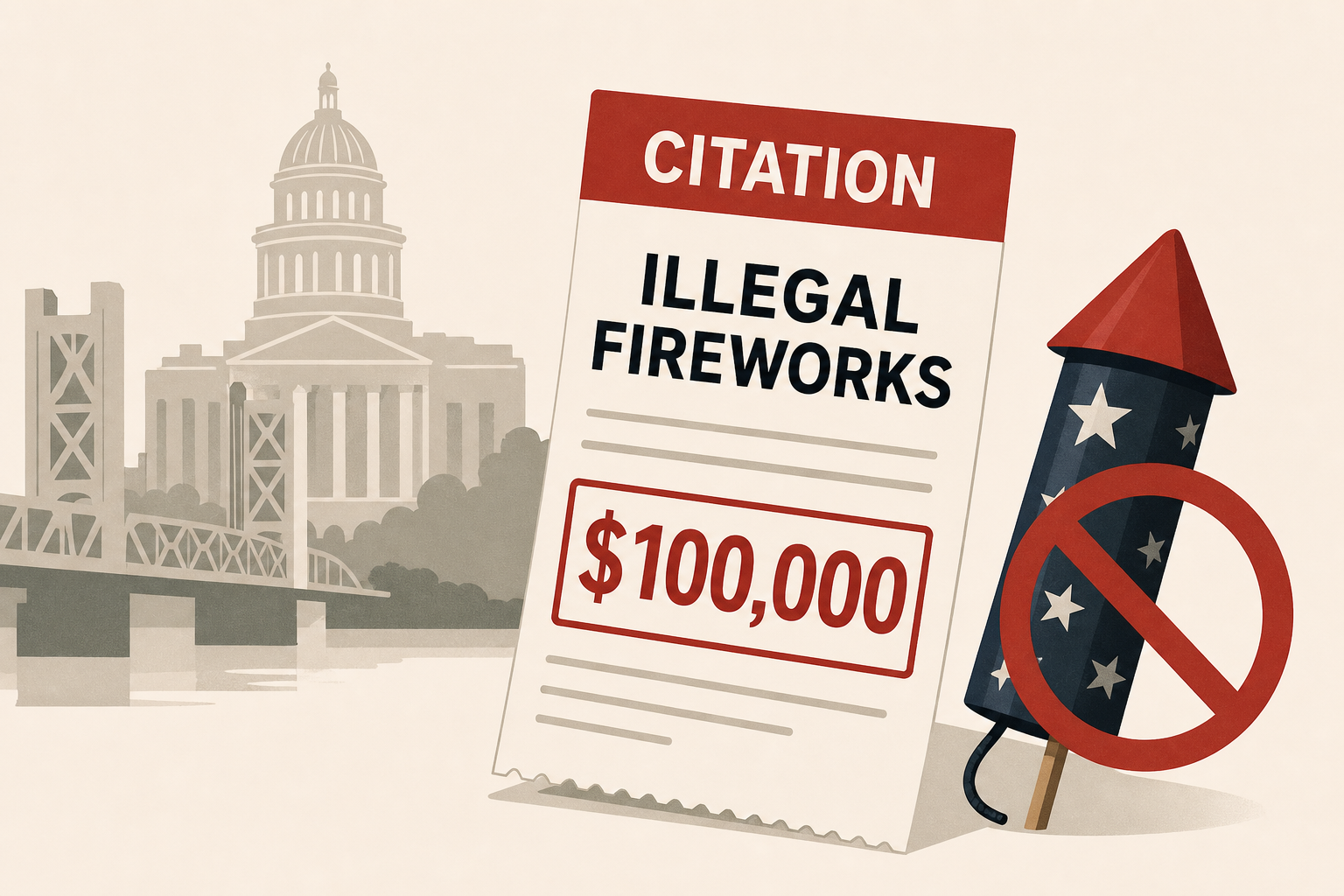 Sacramento fire officials issue $100K illegal fireworks citation