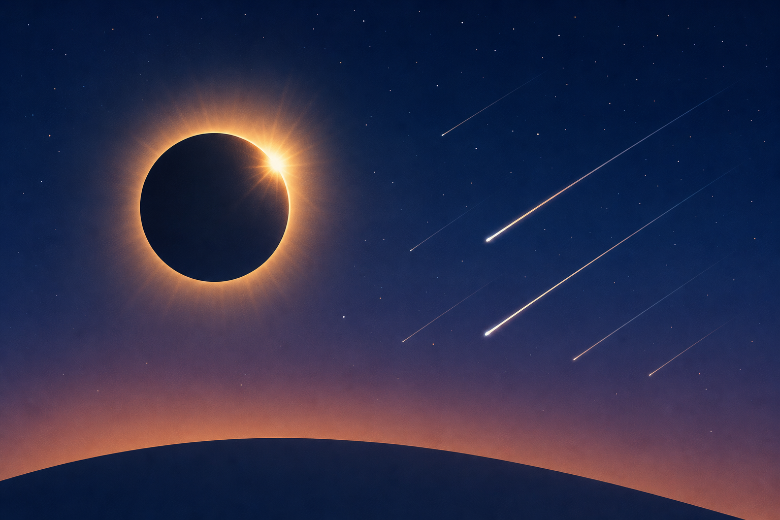 We're getting a solar eclipse and shooting stars on the same day. How to see this summer's cosmic double whammy