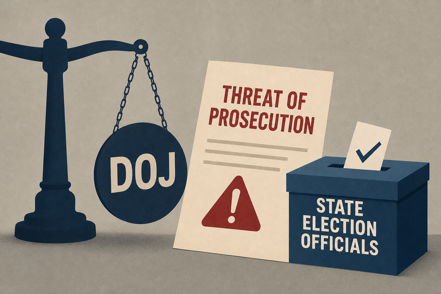 DOJ threatens prosecution of state election officials over noncitizen voting