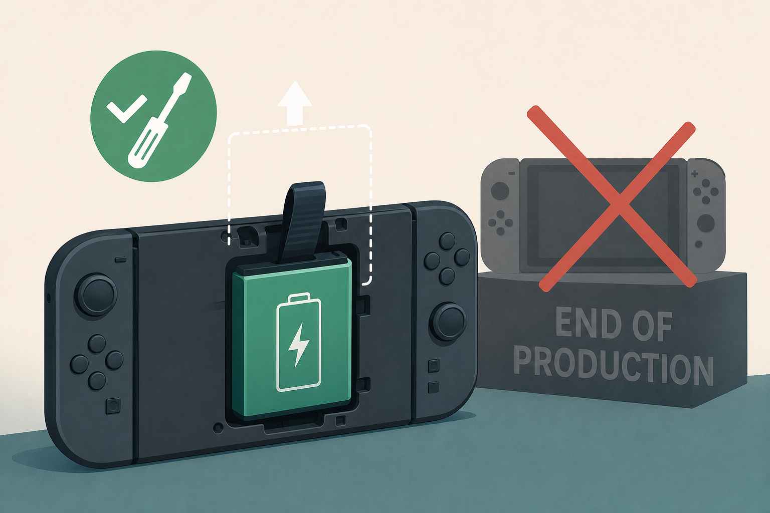 Nintendo confirm replaceable battery EU Switch 2 model, end of Switch 1 production