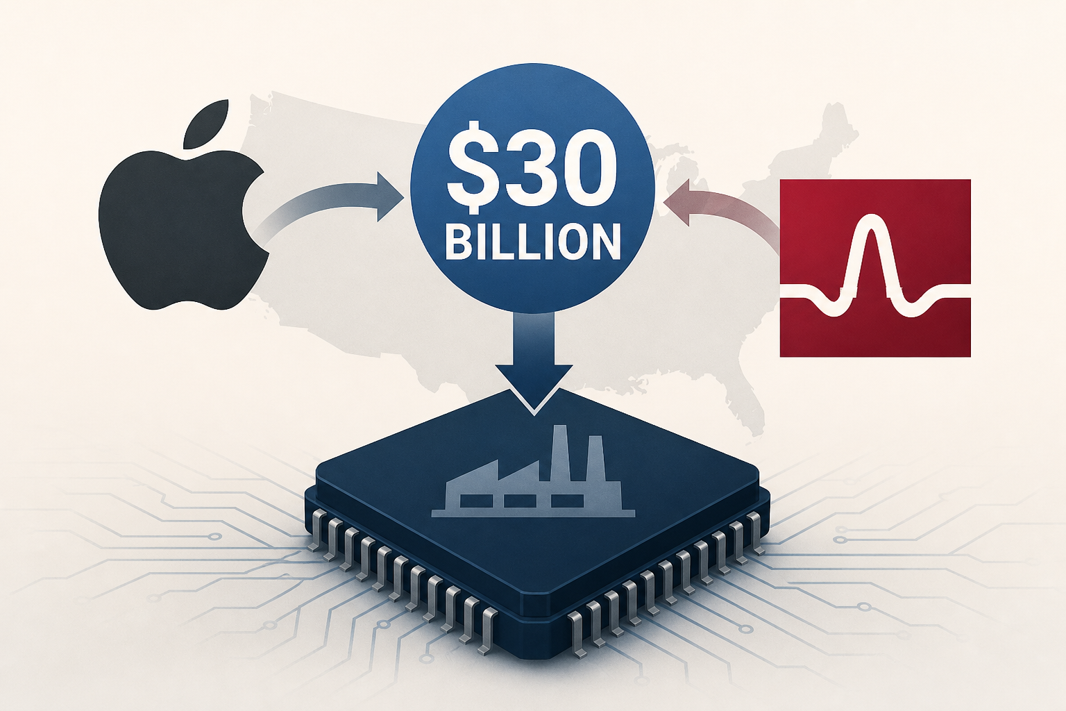 Apple commits $30 billion to Broadcom for U.S. chipmaking push